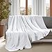 AAVNI HOMES 100% Cotton Waffle Weave Blanket Queen Size, 90 x 90 in, 400 GSM, Breathable Lightweight Bed Blanket, White