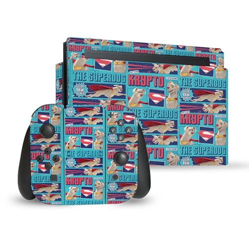 Skin vinyle Switch DC League Super Pets pour protéger contre les rayures le dock et joy-con