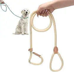 Guia Cachorros Unificada para Adestramento Passeio Pet Cães Resistente Coleira Corda 1,5/1,8 metros (Amarelo, 8mm*180cm)