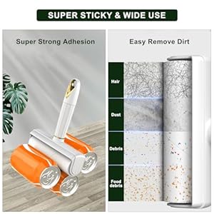 Lint-Remover-Rollers-for-Clothes-Couch-Furniture-Reusable-Sticky-Rollers-for-Pet-Hair-Easy-to-Use-24mm-Extra-Wide-Long-Handle-Lint-Roller-with-420-Sheets-Value-Pack-White - Cucciolini Doodles Lint-Remover-Rollers-for-Clothes-Couch-Furniture-Reusable-Sticky-Rollers-for-Pet-Hair-Easy-to-Use-24mm-Extra-Wide-Long-Handle-Lint-Roller-with-420-Sheets-Value-Pack-White