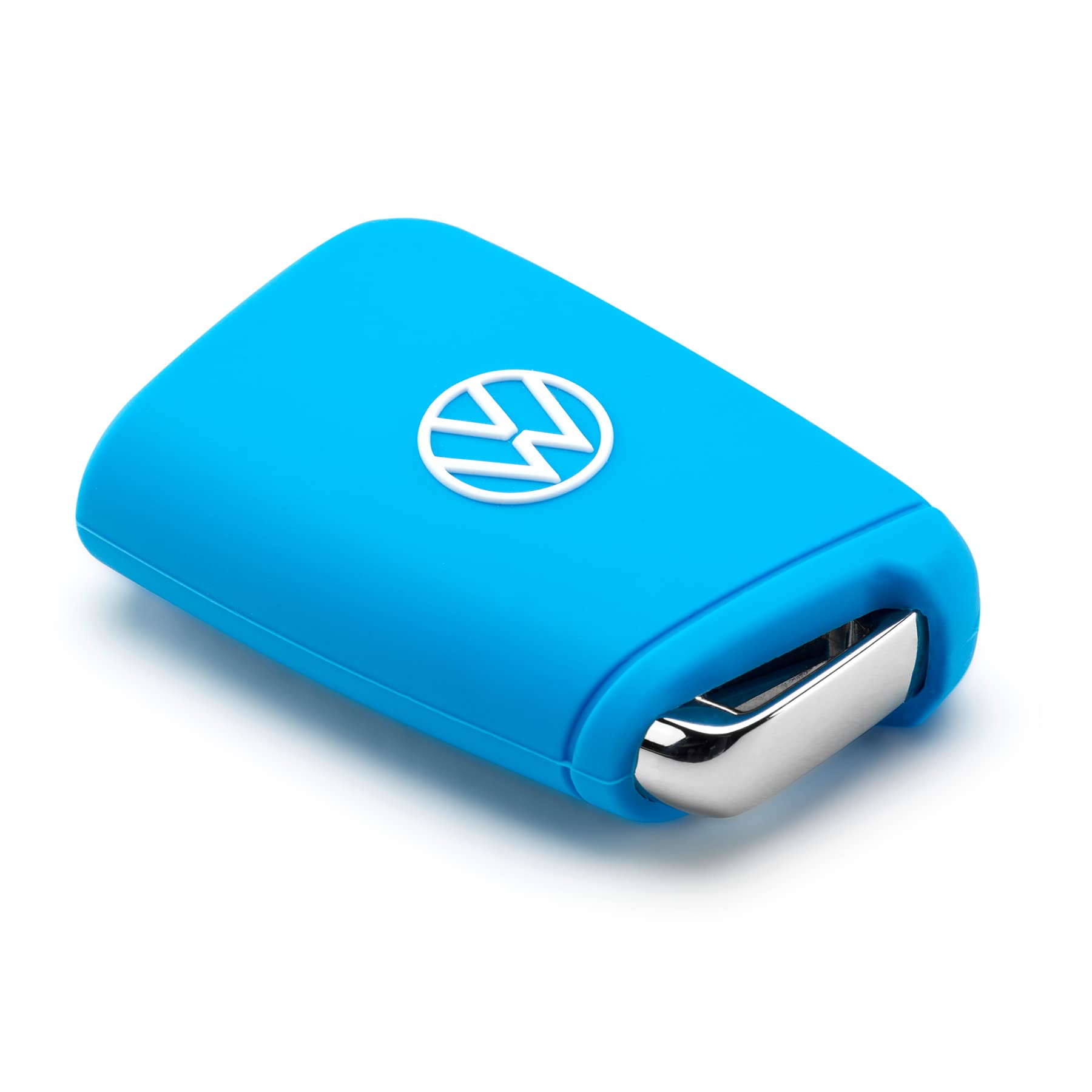 Volkswagen 000087012AN3H1 Key Cover Silicone Light Blue with VW Logo