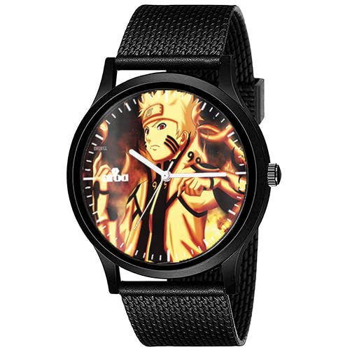 AROA Watch New Watch for Naruto Powerful Battle Model : 536 Black Metal Type Analog Black Strap Watch Yellow Dial for Men Stylish Watch for Boys (B0C4PSSYQ5) Amazon Price History, Amazon Price Tracker