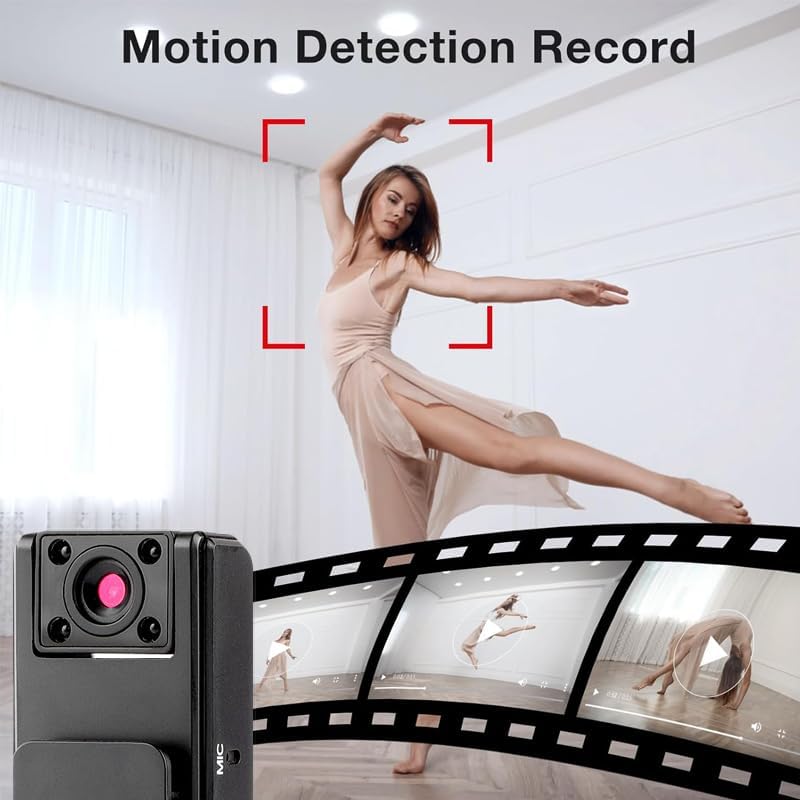 Saker Ultra hd 2-in-1 Sports Video Audio Recorder,1080P Wearable Body Camera, IR Night Vision, Wide Angle, 5H Record, Clip-On Sports Recorder (2 Pack)