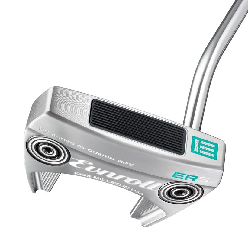 Evnroll Putters Women's Golf Neo Classic ER5 Mallet Satin Silver Golf Putter, Right Hand, 33