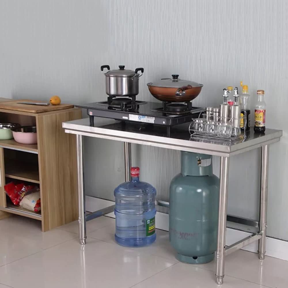 業務用ステンレス作業台 厨房用 幅100cm 高さ80cm Amazon.co.jp: ステンレス 作業台 三方枠 業務用 調理台 厨房 耐荷重約