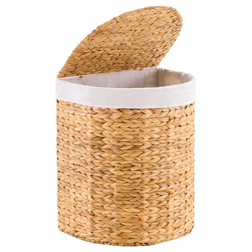 Half-Moon-Natural-Water-Hyacinth-Laundry-Hamper-120L-Natural Half Moon Natural Water Hyacinth Laundry Hamper, 120L, Natural - Image 1