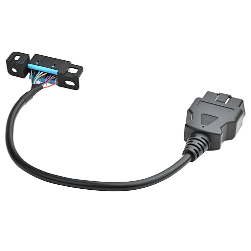 Miniatura 4 de iKKEGOL Cable completo OBD2 macho a hembra de 16 pines con soporte de montaje debajo del salpicadero, adaptador de extensión de arnés de cable,