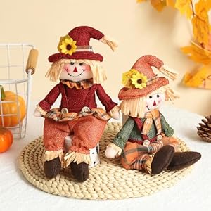 Fallscarecrowplushfigurines2pcshandmadesittingscarecrowsdollsforharvestindoortabletopdecorautumnshelfsitters Urban Country Home Decor Fall scarecrow plush figurines 2pcs handmade sitting scarecrows dolls for harvest indoor tabletop decor autumn shelf sitters urban country home decor