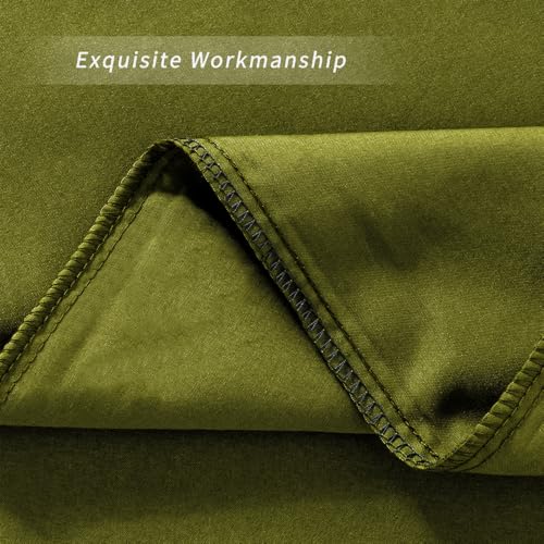 Image of Queen Size Zipper Pillow Cases Set of 2,Deep Sage Green,20x30 Inches | Soft Comfortable, Not Shrink, Breathable Luxury