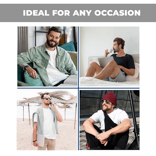 Gildan Mens T-Shirt, Adult Ultra Cotton 6 Oz. Tee with Pocket, Multipack 1I3I6I10 Set of 10, M Multicolor4