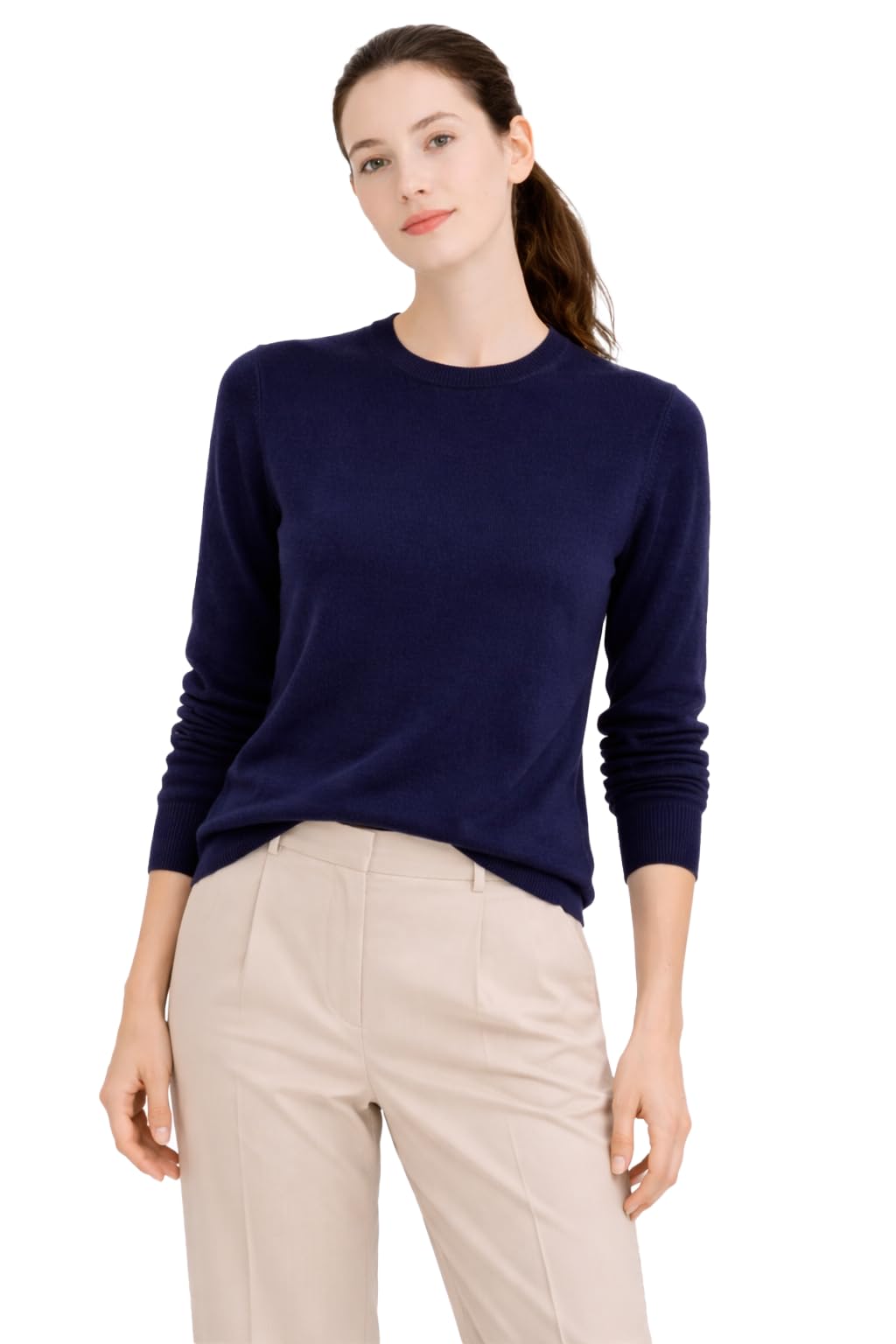 Cashmeren Basic Crewneck Sweater