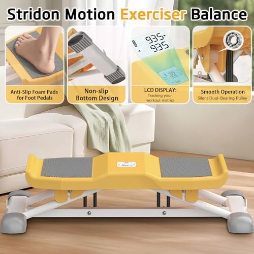 Portable Ski Balance Board with Resistance Bands, LCD Monitor Ski Simulator for Adults, 300 Lbs Capacity Waist Twister Machine for Enhanced Stability and Core Strength