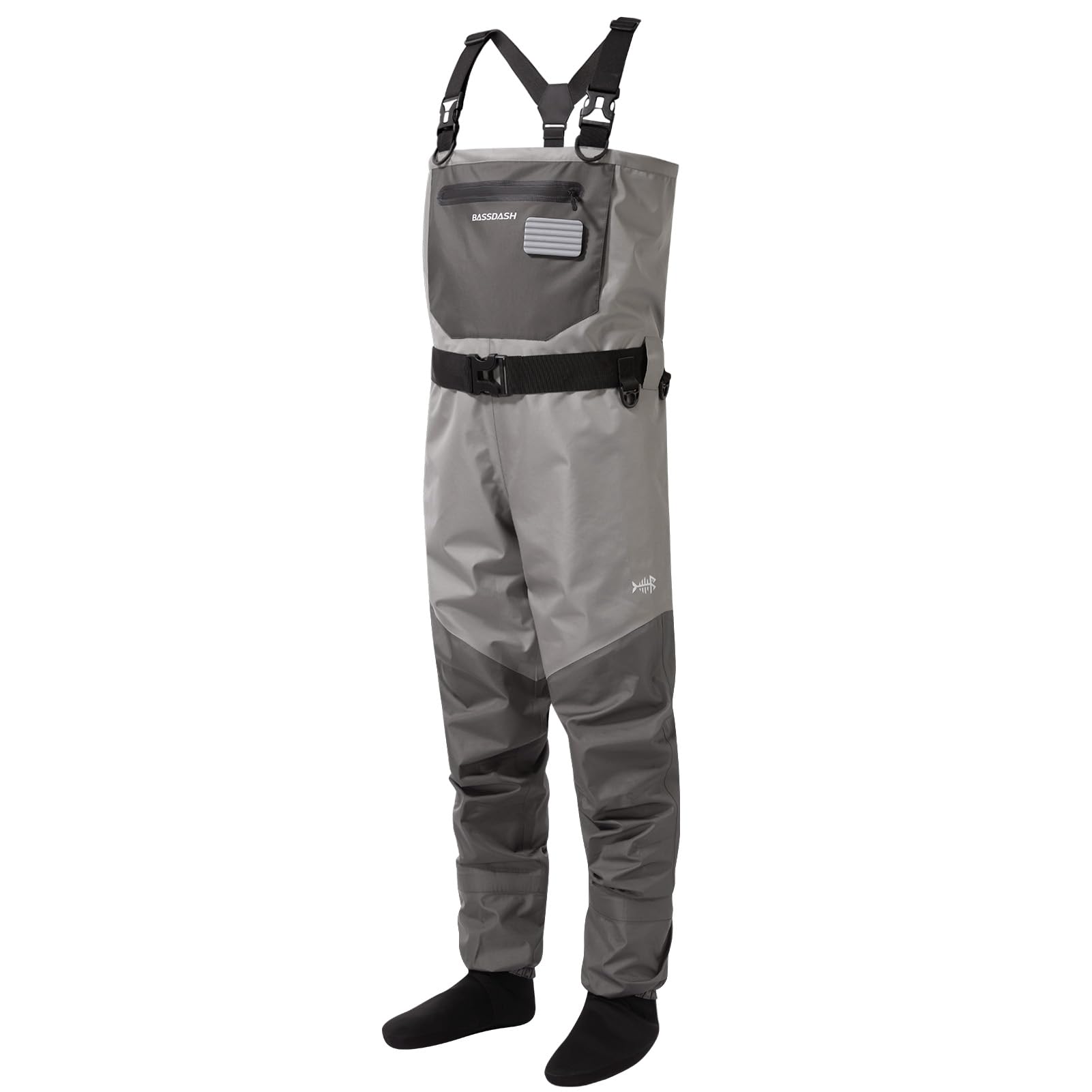 BASSDASH FW08 Men's Breathable Waders Waterproof Fly Fishing Chest Fishing
