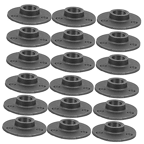 Bridas de suelo de hierro negro ideales para percheros industriales y decoración del hogar