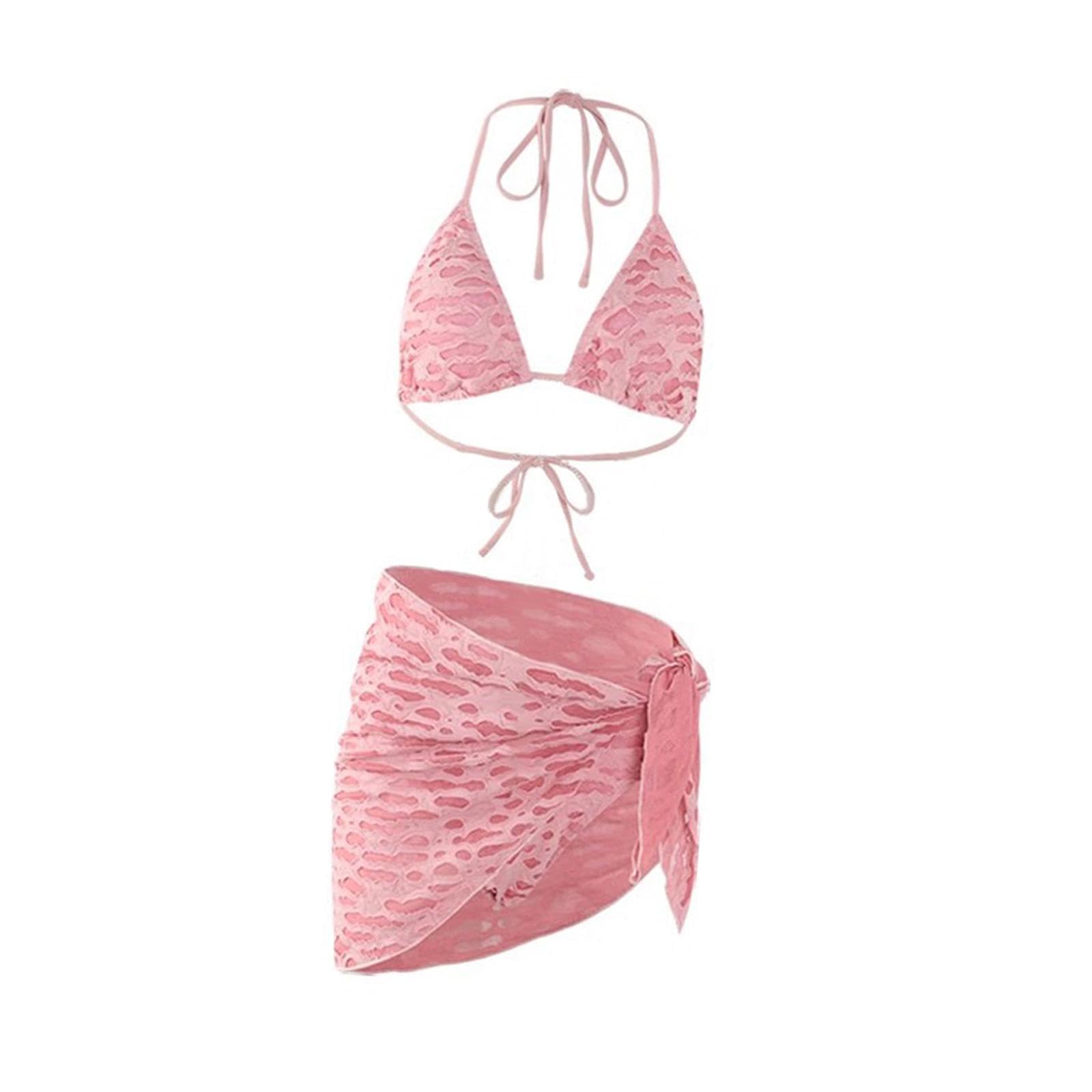 ZOOMELLA Womens Set Stylish (3 Piece) with Wrap Coverup for Travel Parties|Swimwear| Swimwear