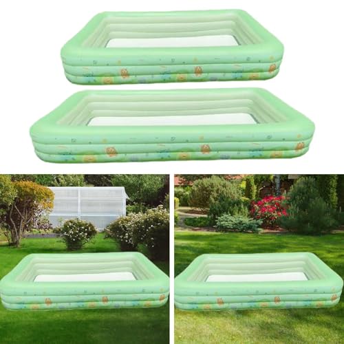 Image of ATORSE Inflatable Pool for Kids Funny Rectangle Ball Pool for Garden Backyard Party 1.5m