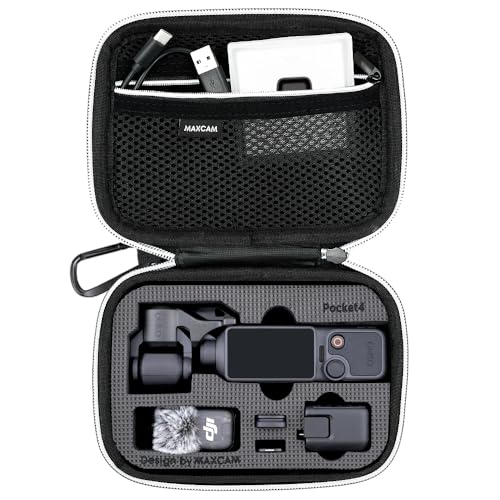MAXCAM �Ή� DJI Osmo Pocket 4 �|�P�b�g�J���� ���[�o�b�O �ی�P�[�X �n���h�t�� �A�N�Z�T���[���[ ���s�p���^�o�b�O �n�[�h�P�[�X �����h�~ �ψ� �h�H�d�l