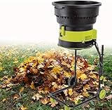 Broyeur de feuilles électrique sans lame avec moteur de 15 A pour une réduction efficace des déchets de jardin
