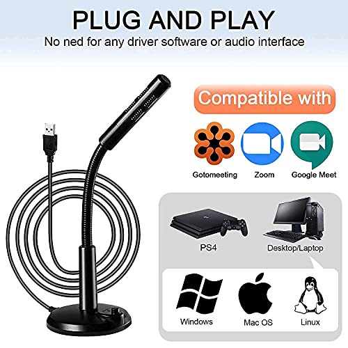 ORAIMA USB Microphone for Noise Cancelling Windows and Mac, Professional PC Microphone Computer, Laptop, Desktop and Notebook, Plug and Play Mic - Image 3