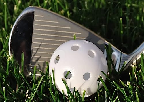 100 Pack Practice Golf Balls Airflow Hollow Plastic Golf Balls Practice Trainingor Driving Range, Swing Practice, Home Pool Balls - Image 5