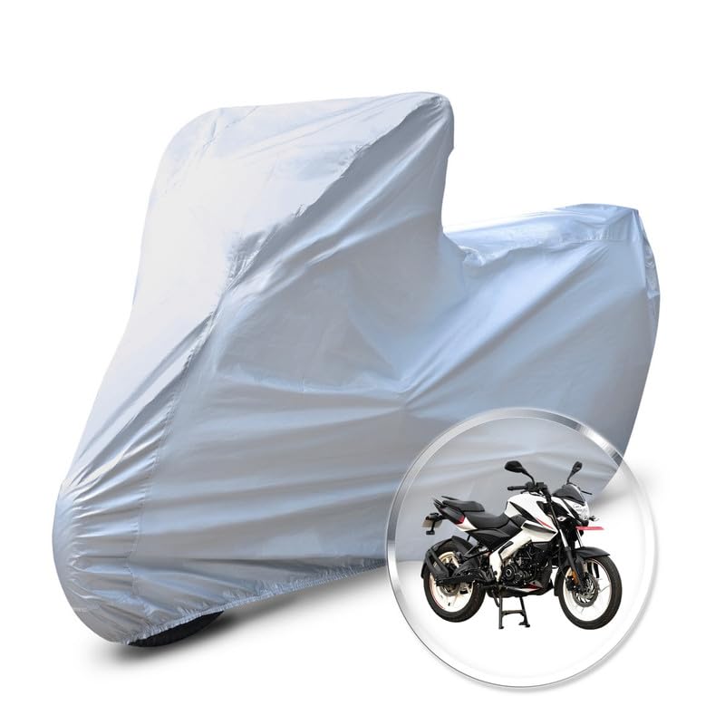Image of Neodrift 'CrystalMax' Bike Cover for Bajaj Pulsar NS160 (All-Weather Motorcycle Protection, Water & UV Resistant, Dustproof, Windproof).