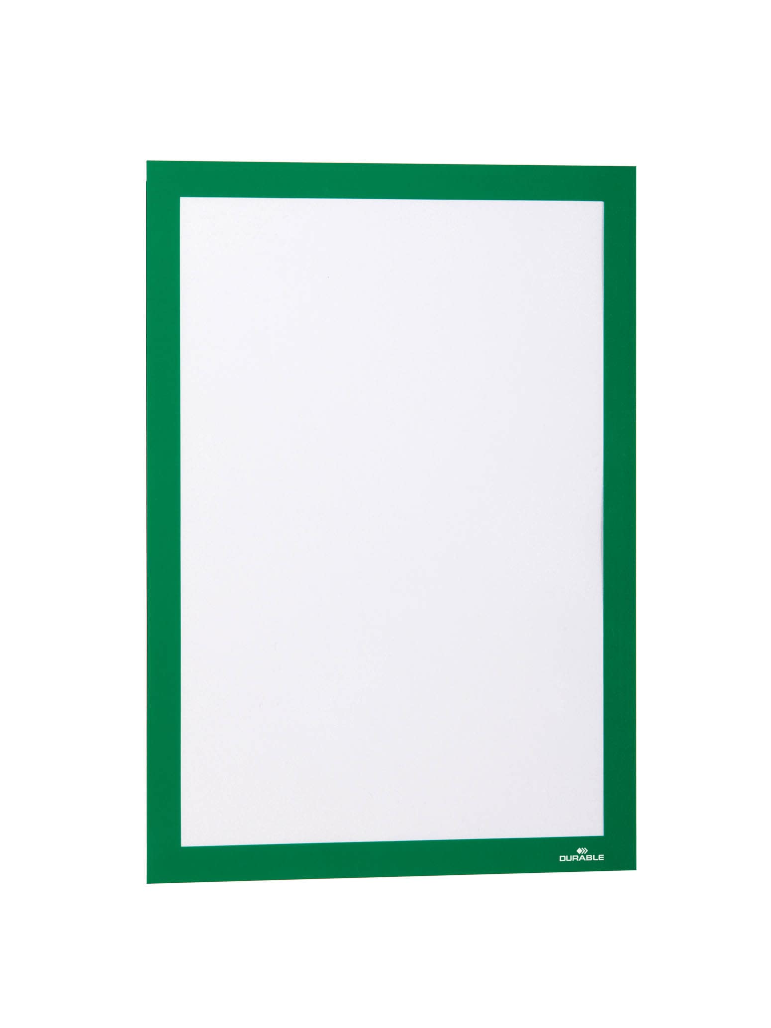 Durable DURAFRAME Self-Adhesive Magnetic Frame | A4 Format In Green | Pack of 2 Frames | Document Frame for Professional Internal Signage