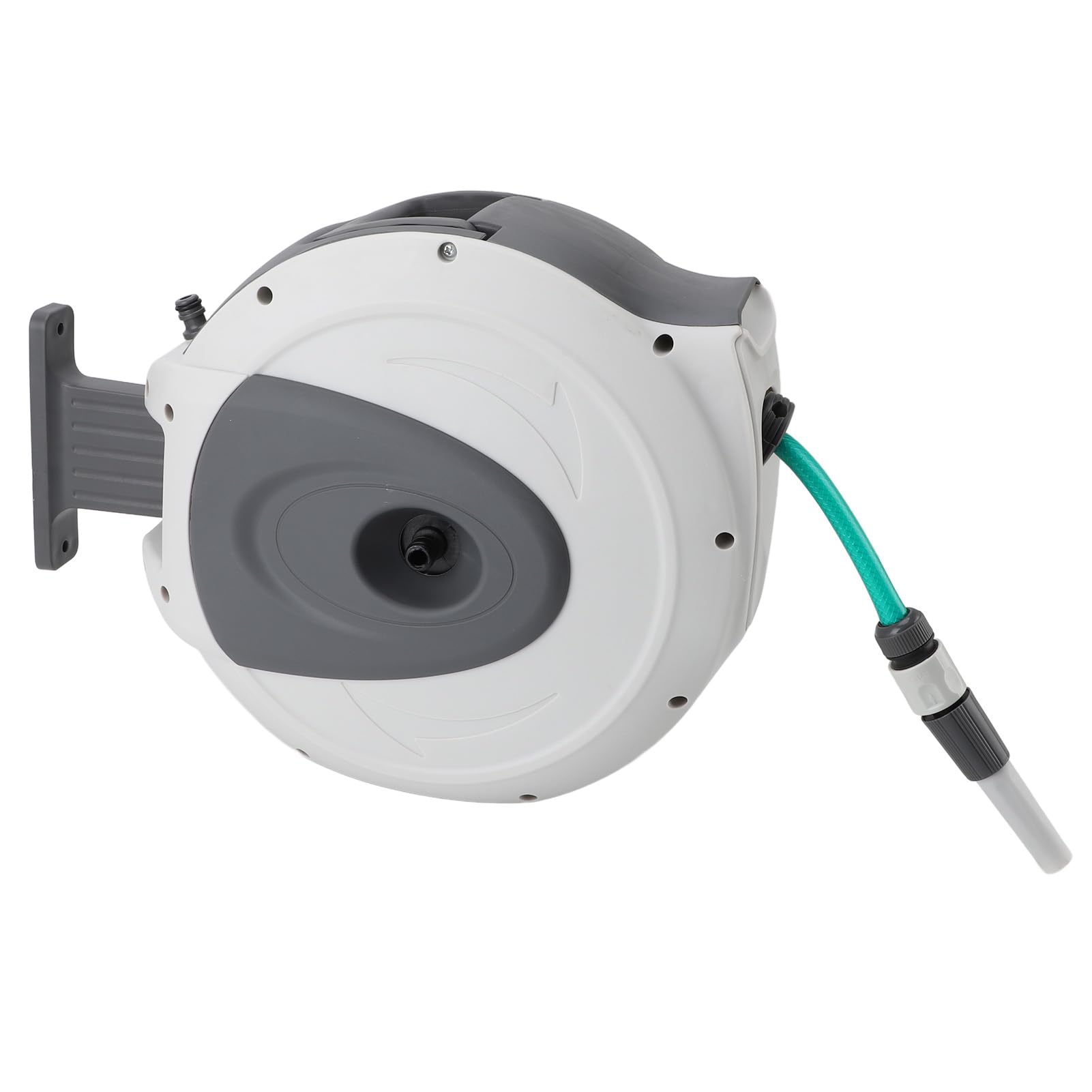 Avvolgitubo da Giardino Retrattile Comodo Riavvolgimento Automatico Blocco per Tutta la Lunghezza per Irrigazione da Giardinaggio All'aperto con Ugello