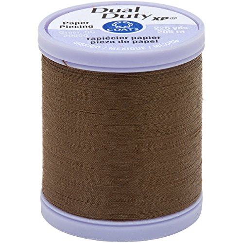 Hilo Coats Dual Duty XP Paper Piecing 225 yd Brown miniatura 1