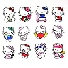 Ijzer op Patch Hello Kitty Patches voor Kleding Borduurwerk Applicatie voor Naaien Jassen Rugzakken Jeans 12 Stuks