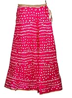 PK MART Women's Silk Semi-Stitched Lehenga And Choli Set With Dupatta (6252225097066_Pink_Free Size)