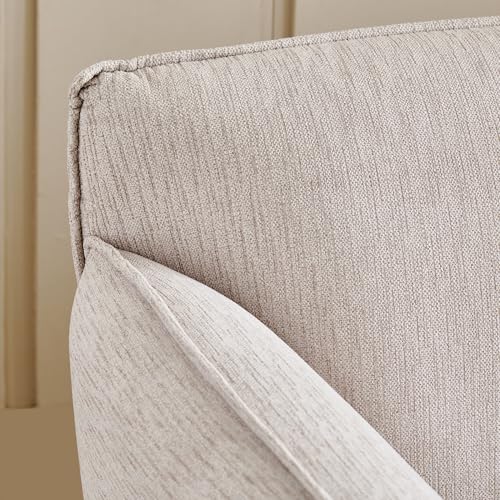 Image of Home Centre | Morrison Fabric 3-Seater Sofa | Sofa for Living Room | Solid Wood | Beige | 1 Year Warranty
