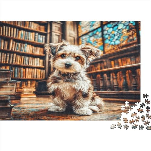 Juego educativo puzzle de perro de 1000 piezas para tardes de desafío en familia