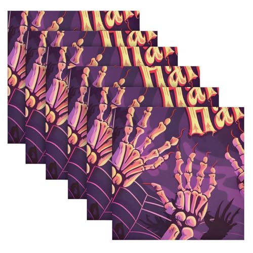 Servilletas de Tela Halloween Multicolor Pack 6 miniatura 2