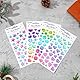Bewudy 4 Stück 3D Aufkleber Sterne, Glitzersteine Selbstklebend Diamant Glitzer Sticker Kinder Strasssteine Aufkleber Kristall Glitzer Sticker Für DIY Handwerke Scrapbooking Dekoration