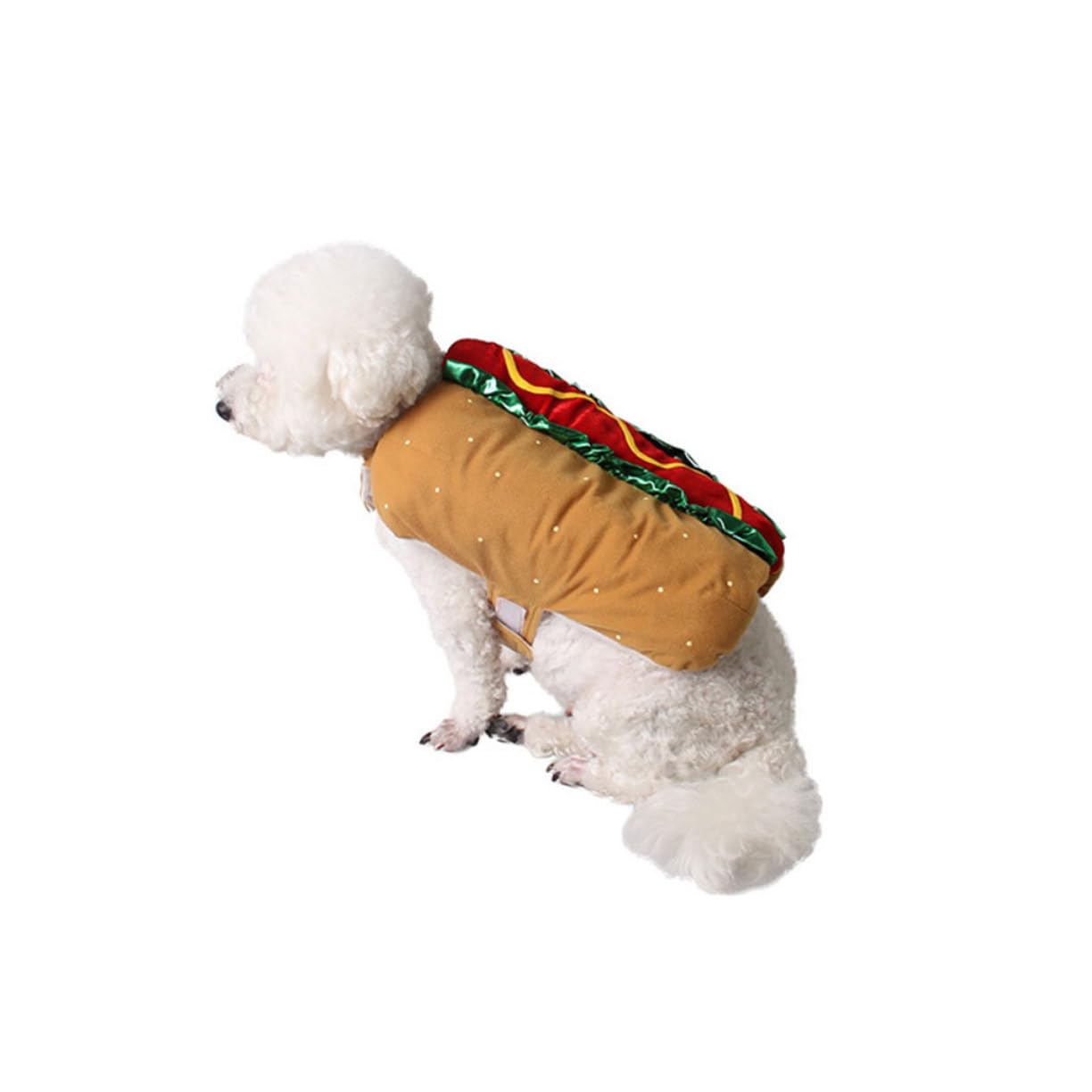 ibasenice 1pezzi Costume Natalizio per Animali Domestici Unico Indumento per Cani e Gatti Accessorio per Fotografia di Animali Domestici