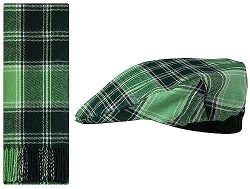 Ensemble Cadeau Écharpe et Casquette en Laine Tartan Écosse