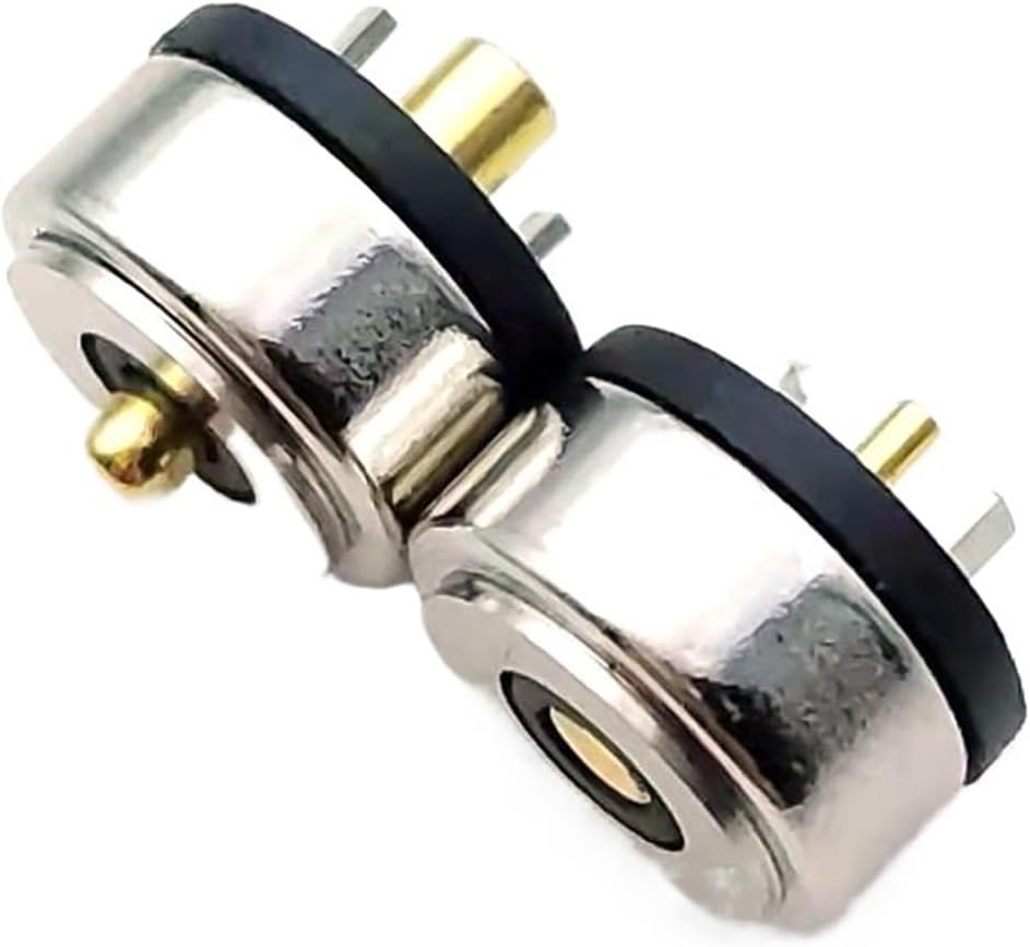 10mm Round 10A Magnet Suction Spring pogo pin Connector, Male Female Probe DC Power Charging Magnetic Connector