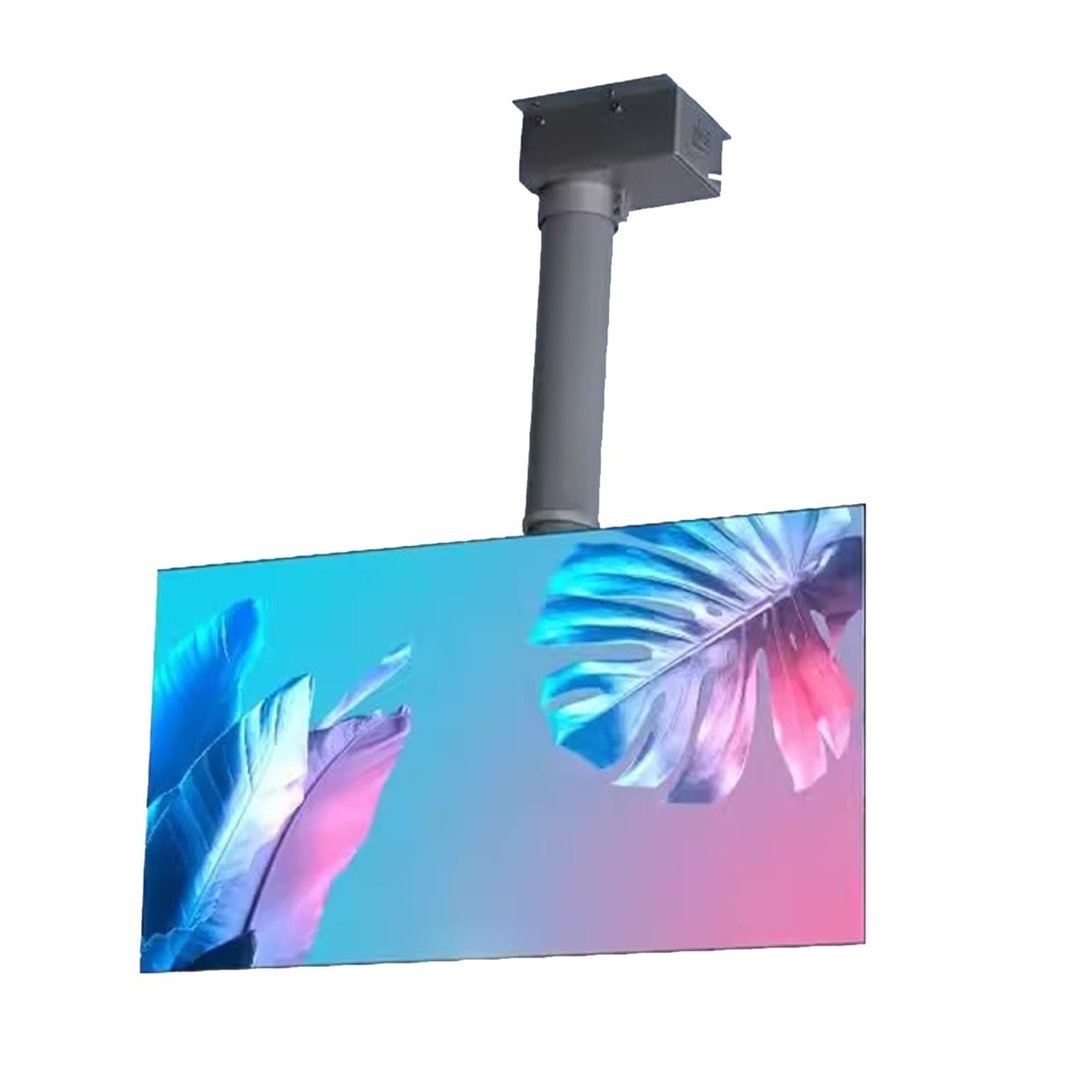 Soporte De Techo para TV Eléctrico, Soporte para Monitor De Techo, Soporte Elevador De Acero Inoxidable con Control Remoto, Altura E Inclinación Ajustables, Adecuado para Pantallas De 26-70