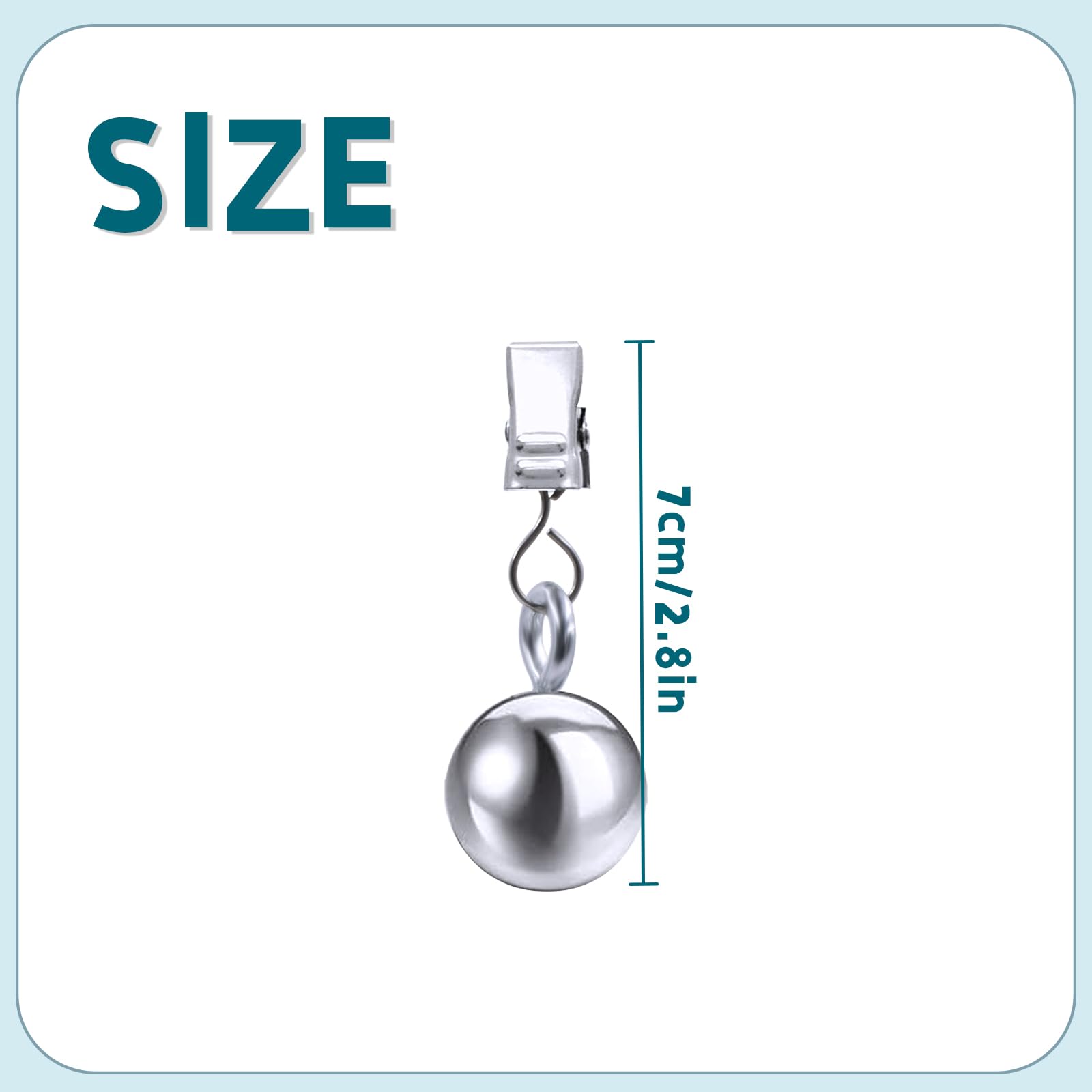 Sollbry Pesi Per Tovaglia 8 Pezzi In Acciaio Inox, Clip Per Tovaglia Da - 7