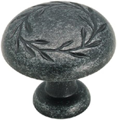 Amerock | Cabinet Knob | Wrought Iron Dark | 1-5/16 inch (33 mm) Diameter | Nature'S Splendor | 1 Pack | Drawer Knob | Cabinet Hardware