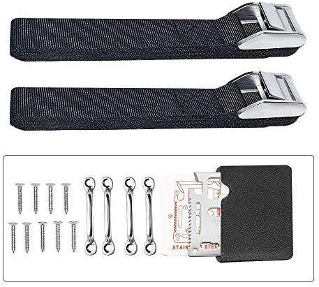 Kit de amarre para enfriador SS 316 con hebilla de leva, correas de amarre para Yeti RTIC y otros enfriadores universales, correas de amarre para
