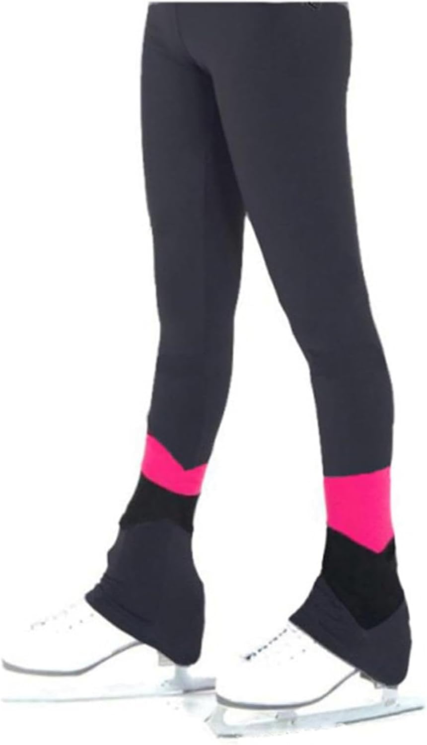 Figure Skating Pants with Ultra Soft Fabric, Ice Performance Trousers, Athletic Training Gaiters, Stretchable Skate Clothing for Practice