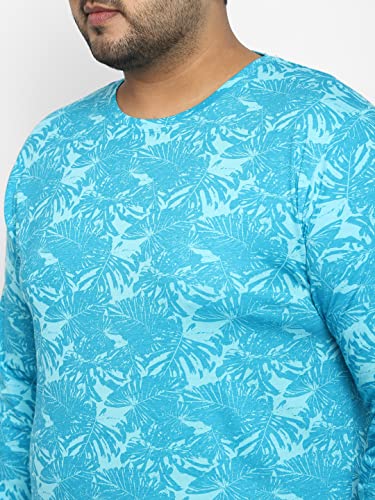 Image of Urbano Plus Men's Printed Full Sleeve Regular Fit Cotton T-Shirt