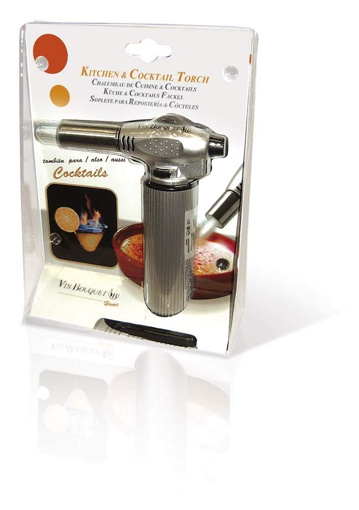 NERTHUS FIH 007 - Soplete de cocina Antorcha de Cocina, Cerradura de Seguridad, Butano, para Crema, BruléeF, Barbacoa, Cámping