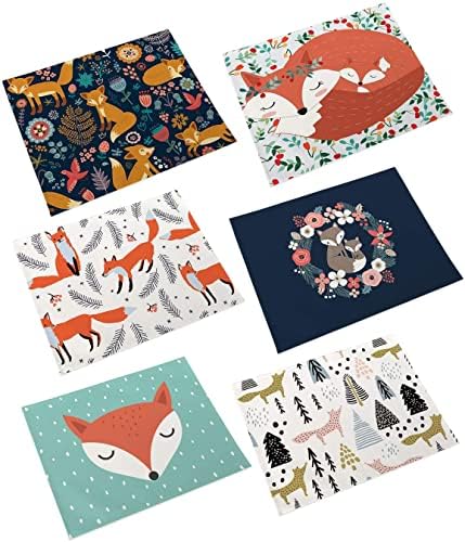 Set of 6 Cotton Linen Breakfast Placemats for Dining Table Heat R...