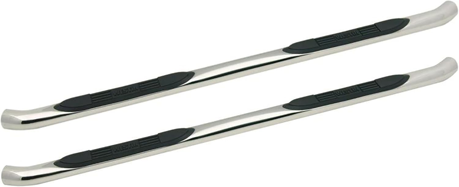 Westin 23-3240 E-Series 3 Round Nerf Bars fits 2007-2021 Tundra Double Cab Polished Pair