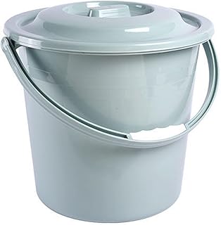 BMOZRM Orinal Adulto con Mango De Tapas Cubo para Urinario Escupidera Bandeja De Cama Mano Grueso Inodoro Móvil Jarra De Orina para Hogar Adultos(Color:Azul,Size:M)