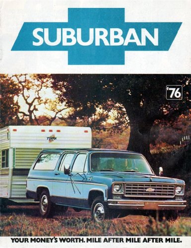 Brochure Chevrolet Suburban 1976 pour authentifier la peinture d'origine d'un projet