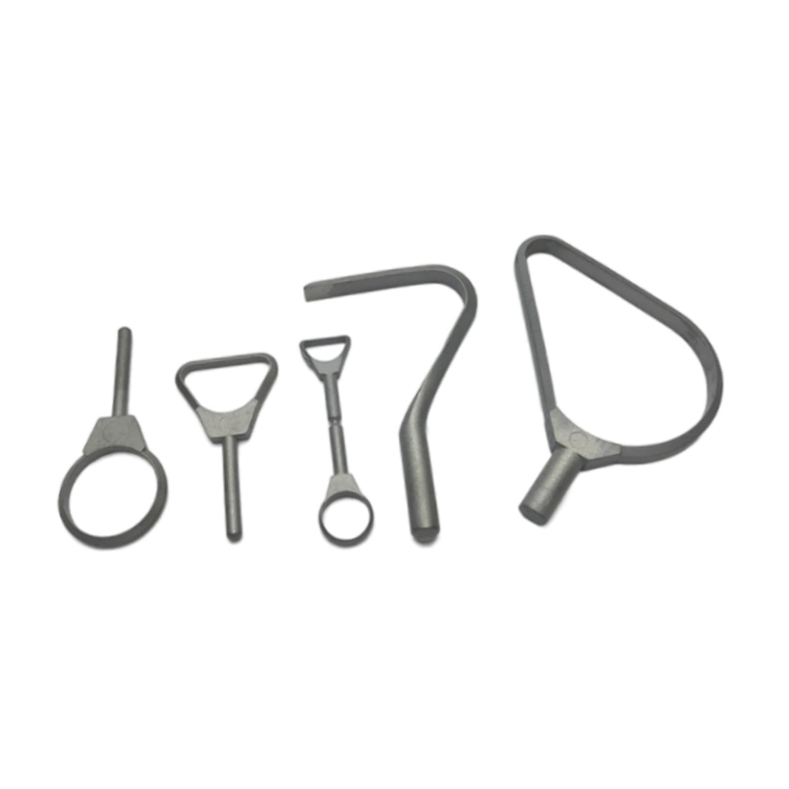 Oshhni 5 Pezzi di Strumenti Portatili per Modellare L'argilla, per Ceramica, Ceramica, Modellismo, Lavorazione Artigianale, Anello in Metallo