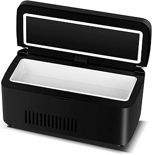 Boîte réfrigérée pour refroidisseur d'insuline portable - 2-25 ℃ Mini réfrigérateur de voiture réglable à température constante, étui de voyage pour refroidisseur d'insuline